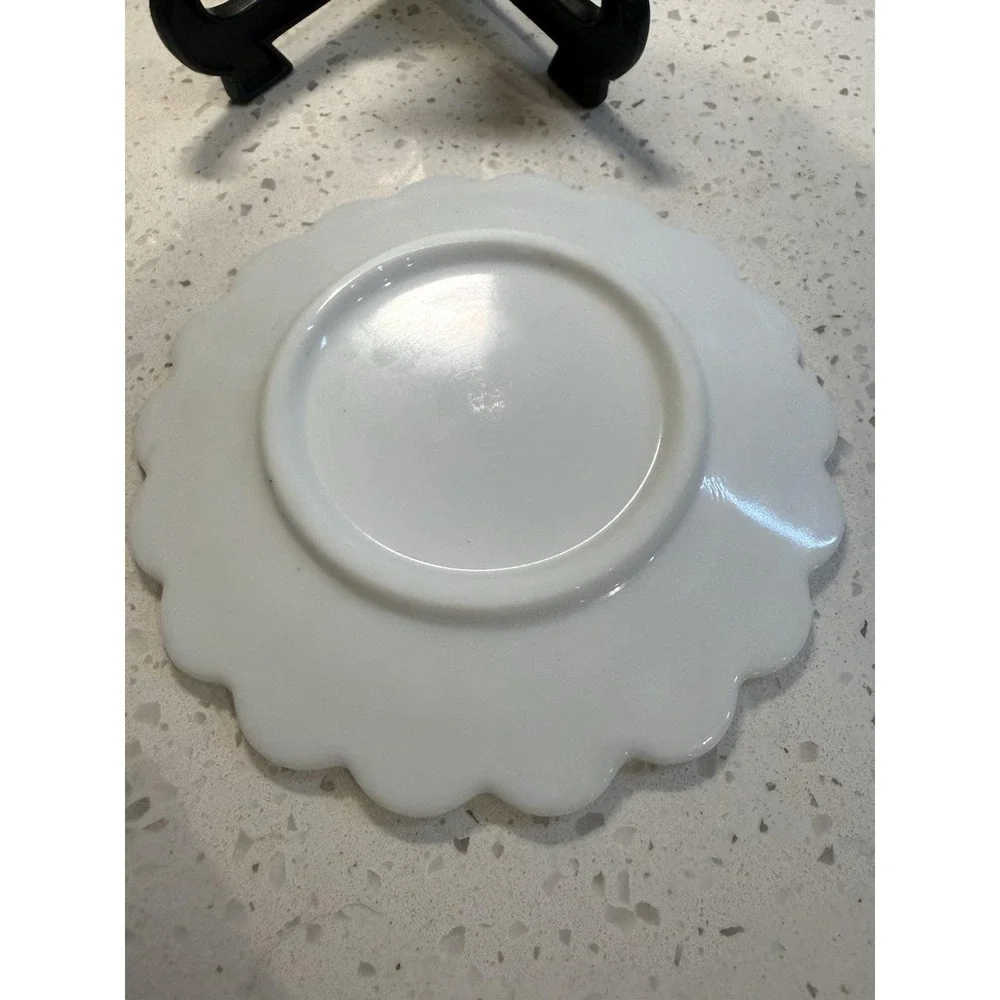 Westmoreland Paneled Grape Milk Glass 6 1/4